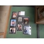 Eight signed photographs of Atomic Kitten, some with certificates of authenticity, framed and glazed