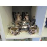 A Mappin & Webb coffee pot and various tea and coffee items (5)