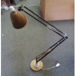 A double hinge Anglepoise style lamp (some repair a/f)