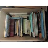 A box of children's and illustrated books