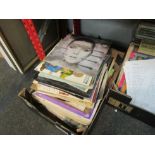 Two boxes of mixed records including Debbie Harry & The Wurzels