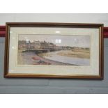 A print of Blakeney, Norfolk, taken from the original watercolour by Andrew Dibben, 1996 pencil