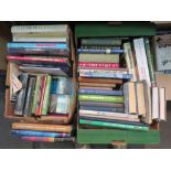 Four boxes of mixed books