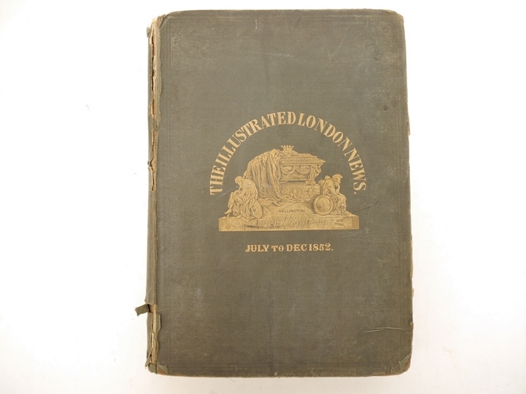 'The Illustrated London News', July-December 1852, Volume 21, large wood engraved multi folding