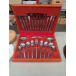 A Richmond (Japan) stainless steel canteen of cutlery, six place settings. 44 pieces