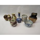 A collection of ceramics including Royal Worcester, Spode, Royal Doulton, Carleton Ware etc. Tallest