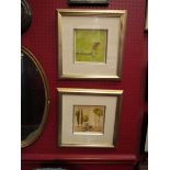 A pair of Sam Toft prints entitled "The World is Our Oyster Doris" and "Long Way Home", framed and