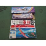 Two Horizon Hobby Hobbyzone radio controlled aircraft to include Firebird Scout and Mini Super Cub