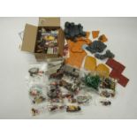 A collection of unboxed Playmobil playsets, figures and accessories to include 3112 naval