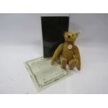 A Steiff replica 1909 Somersalt Teddy, boxed