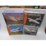 Four Parkzone radio control model aeroplanes to include T-28 Trojan, Night Vapor, Sukhoi SU-26M