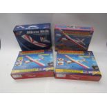 Four ERC radio controlled model aeroplane kits to include Micro Boomerang (x3) and Mikro Stik