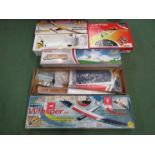 Four assorted radio controlled model aircraft to include J Power Sky Surfer and Slow Flyer,