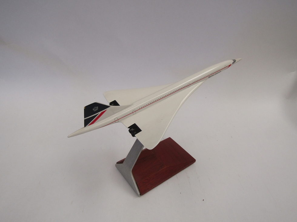 A Concorde model on stand, 20cm tall including stand - Image 2 of 3