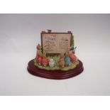 A Border Fine Arts Limited Edition Beatrix Potter Tableau, created to commemorate the Millenium