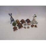 A quantity of figurines including Wade 'Blow-up' tramp dog and Walt Disney Dalmation,etc