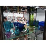 A collection of art glass including Czech, Murano and Whitefriars, tallest 37cm (11)