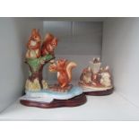 A Border Fine Arts limited edition Beatrix Potter Squirrel Nutkin and Friends "Sailing Home" with