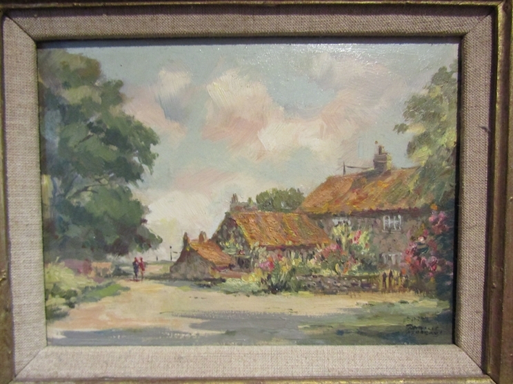 PHYLIS MORGANS R.G.I, oil on board entitled 'Summertime Fishers Street, Walberswick' signed lower