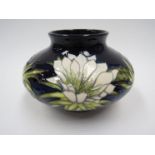 A Moorcroft Collectors Club Queen of the Night pattern squat form vase by Anji Davenport, No.996,