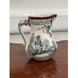 A Burslem Pottery Royal Patriotic Jug, Crimean war era, by S.Alcock and Co, 20.5cm tall