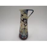 A Moorcroft Cockleshell Orchid pattern jug, Trial 4.4.02, 24cm tall, boxed