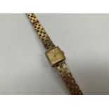 A 9ct gold Swiss Jean Renet lady’s wristwatch, 19.8g