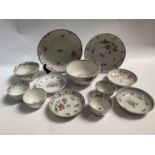 A collection of 18th and 19th Century porcelain including Newhall, tea bowls and saucers etc. (12)