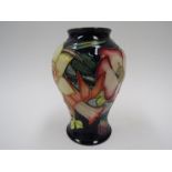 A Moorcroft Golden Jubilee 2002 pattern vase, WM monogram, 16cm tall, boxed