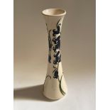 A Moorcroft Bluebell Harmony slender vase, designed by Kerry Goodwin, 31cm tall, boxed