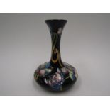 A Moorcroft Night Time Serenade pattern vase, designed by Kerry Goodwin, 16cm tall, boxed