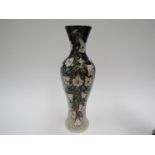 A Moorcroft Cascade pattern vase, designed by Sian Leeper, 31cm tall, boxed