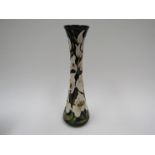 A Moorcroft Buckingham Orchid pattern slender neck vase, by Rachel Bishop, EIIR stamp, 31cm tall,