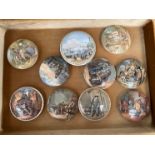 Ten various 19th century Pratt ware pot lids