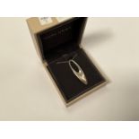 A Georg Jensen Wave pendant on chain, boxed