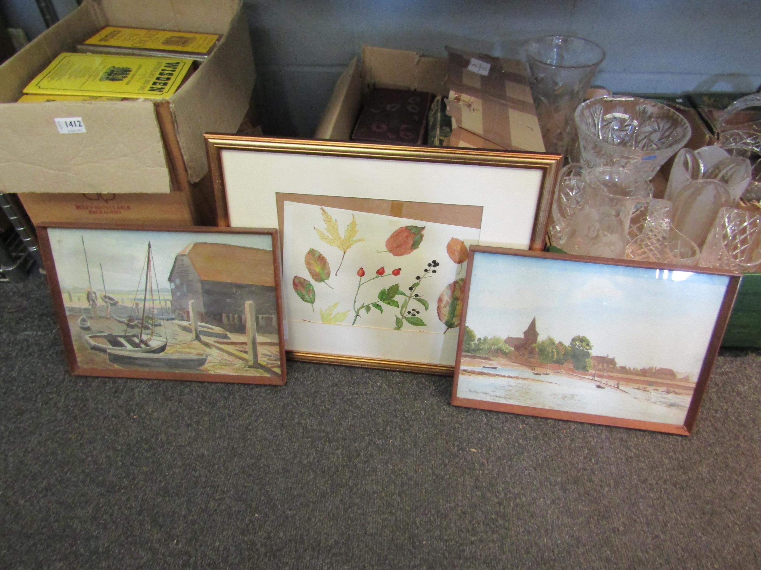 A collection of watercolours and prints including A. Faith Robinson etc. (5) - Image 3 of 3