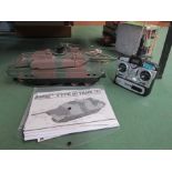 A Tamiya 1:16 scale kit built radio control Japan Ground Self Defence Force Type 10 Tank with Planet
