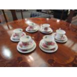 A Royal Albert "Praire Rose" tea set, six cups, saucers and side plates (18)