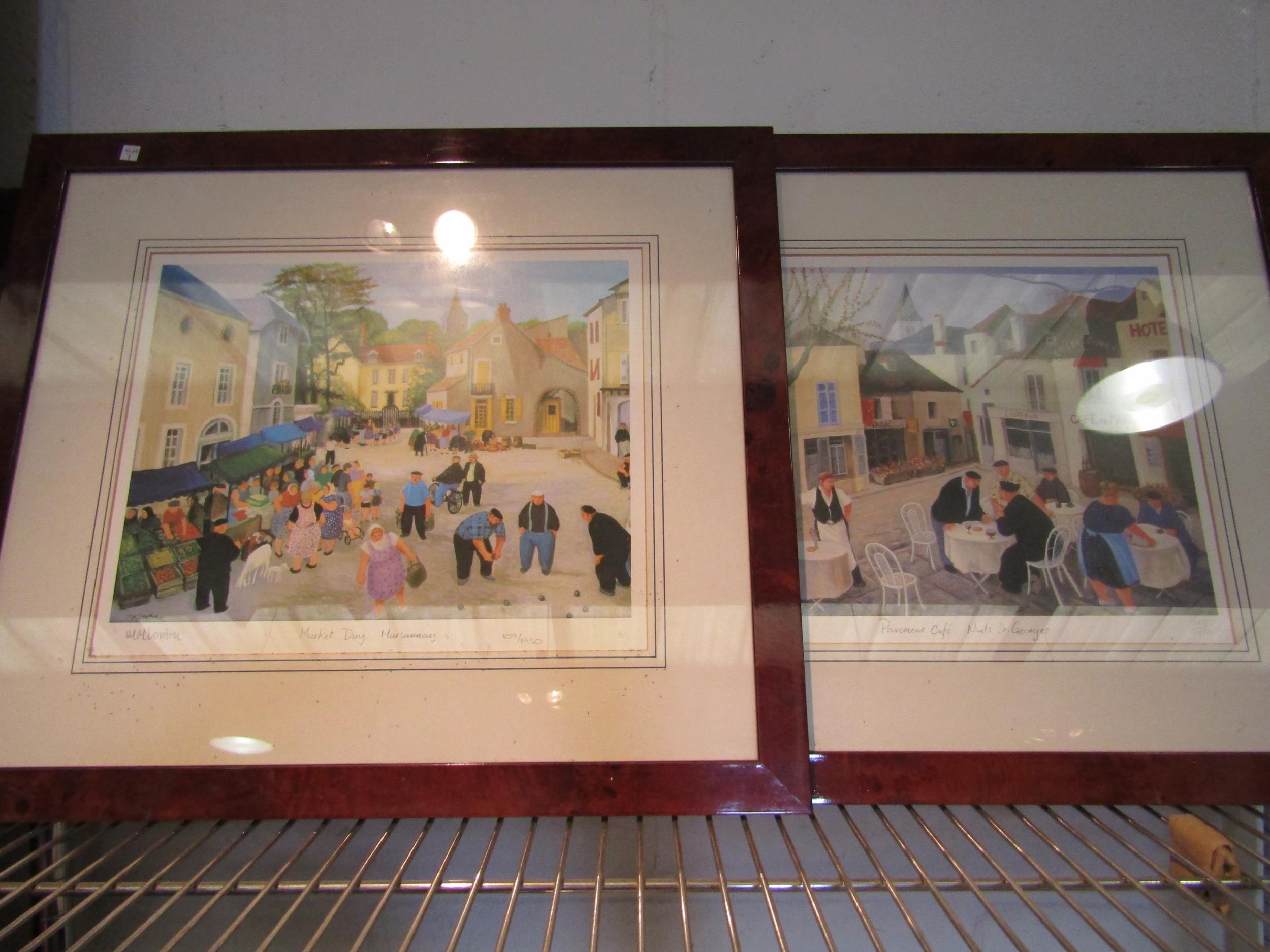 Four signed limited edition Margaret Loxton Burgundy villages prints, framed and glazed (4) - Image 3 of 3