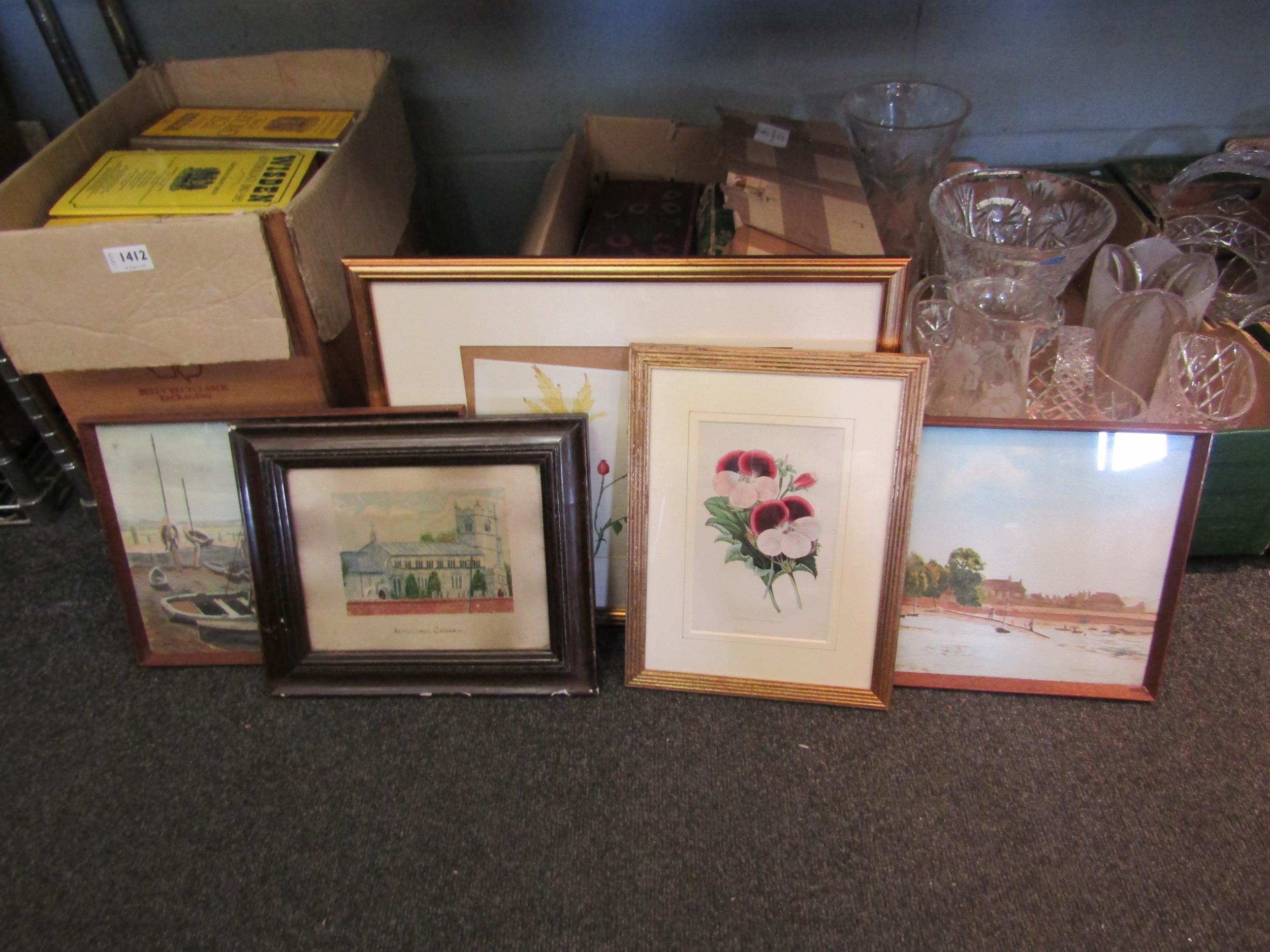 A collection of watercolours and prints including A. Faith Robinson etc. (5) - Image 2 of 3