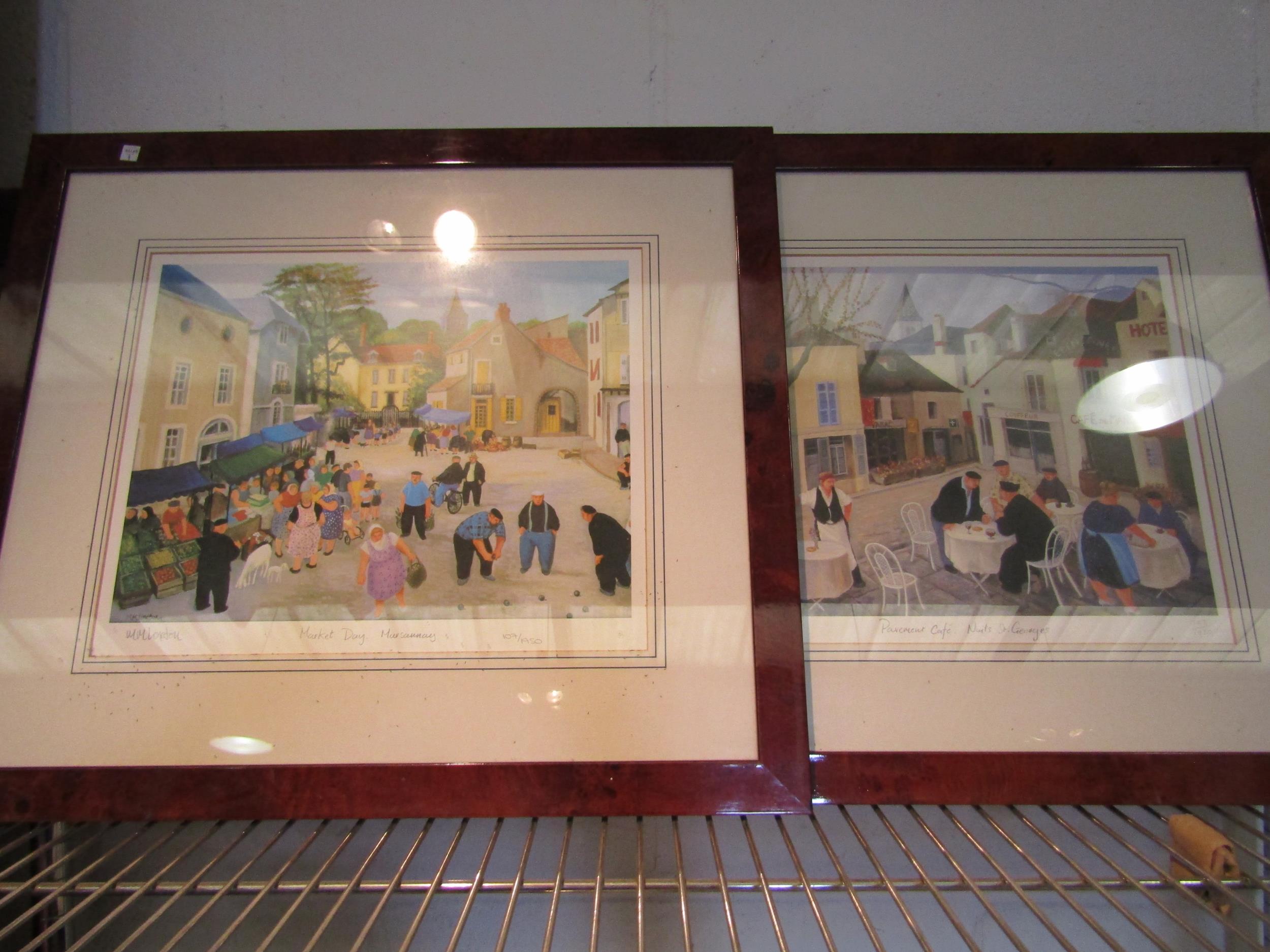 Four signed limited edition Margaret Loxton Burgundy villages prints, framed and glazed (4) - Image 2 of 3
