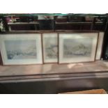 A series of five M. Bruce prints including "Spring Gardens", 34cm x 45cm