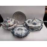 19th Century and later soup tureens, bowls, etc. cracks present