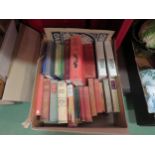 A box of vintage books including Boys & Girls Circus Book by Enid Blyton, Pears Cyclopedia, etc