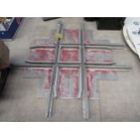 A 7 1/4" gauge flat crossing with aluminium track a/f