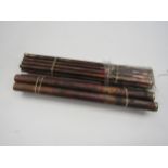 Twenty copper boiler tubes, 20mm and 10mm diameters