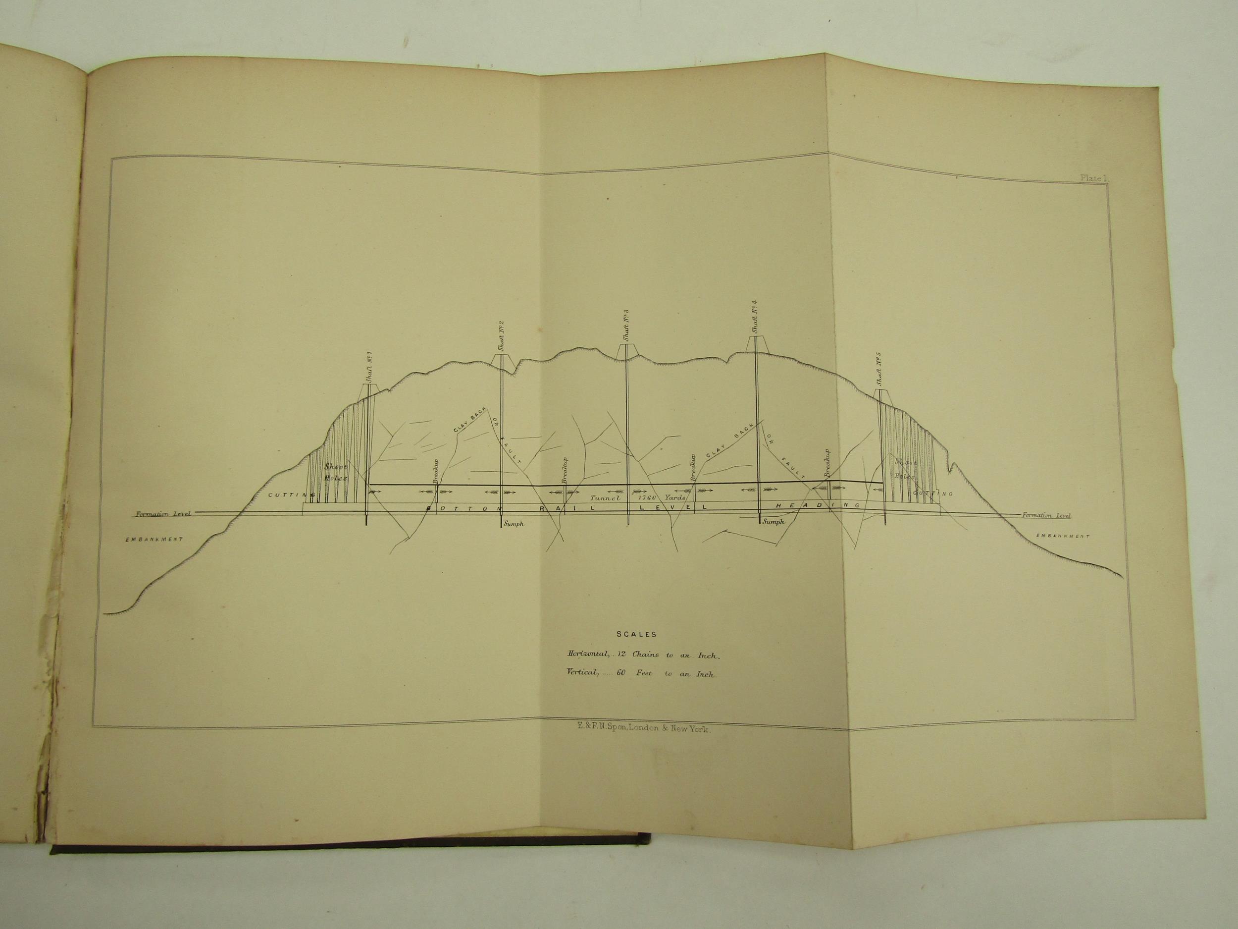 Charles F. Gripper: 'Railway Tunneling in Heavy Ground', London, Spon, 1879, 1st and only edition, 3 - Image 5 of 5