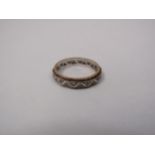 A two tone ring stamped 375