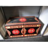 A large Douwe Egberts shop display tin with opening doors to front, 61 x 38 x 31cms