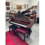 A J Bach Rud. IBACH SOHN Barmein-Berlin baby grand piano, circa late 1920's, ivory license acquired,